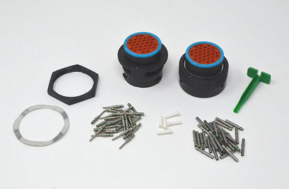Picture of Deutsch HDP20 Bulkhead 31-pin Connector kit, 14-16 AWG Solid Contacts (Made in USA)