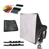 Picture of Lumiquest 9-Piece Colored Gel Strobist SoftBox Lighting Kit LQ-132 with UltraStrap Bundle - Features Light Modifier, Shadow Reducer and Light Diffuser - Includes FXtra Compact Flash Gel Flash Balancer