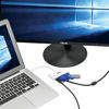 Picture of Tripp Lite USB C to VGA Multiport Video Adapter Converter 1080p w/ USB-A Hub, & USB-C PD Charging, Thunderbolt 3 Compatible, USB Type C, USB-C, USB Type-C (U444-06N-VU-C)