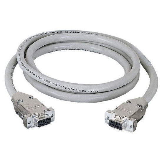 Picture of Black Box 25-ft RS232 Shielded Cable Metal Hood DB9 Female/Female