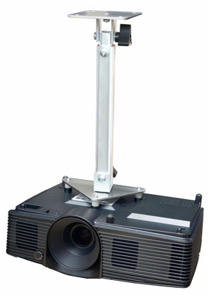 Picture of PCMD, LLC. Projector Ceiling Mount Compatible with Eiki EK-308U EK-308UA EK-309W (Telescoping 13-20-Inch Extension)