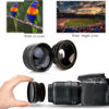Picture of 49mm Accessory Bundle for Canon EOS R100, R50, R10, M5, M6 Mark II, M6 + 49mm Wide Angle and Telephoto Lens + Battery + Battery Charger + Filters + Slave Flash + More (17pc Bundle)