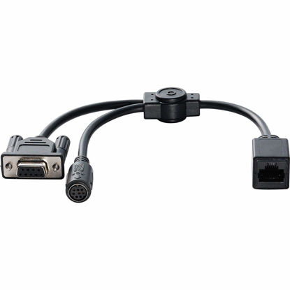 Picture of Lumens VC-AC06 RJ45 to 9-Pin Sub-D Female and 8-Pin Mini DIN Female VISCA Cable Extender