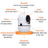 Picture of MobiCam HDX Wi-Fi Pan & Tilt Smart Nursery, Elderly & Home Monitoring Camera, 1080p HD Indoor Security Night Vision IP Camera, Motion Detection, Two-Way Audio, Cloud & SD Card Storage - (2-Pack)
