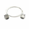 Picture of 25 Foot DB9 Male to Female RS232 Extension Serial Cable - 22 AWG with Plenum White Jacket - Made in USA by Custom Cable Connection