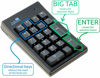 Picture of Truly Ergonomic - Best Mechanical Numeric Keypad for Data Entry - BIG Large TAB - Cherry MX Mechanical Switches - USB - Numpad - Number Pad - Windows Linux - PC