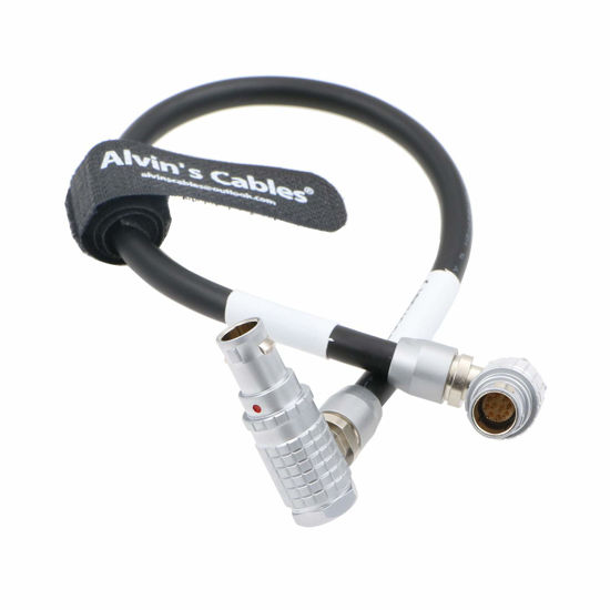 Picture of Alvin's Cables Z CAM E2 Sync Cable for Dual Camera Right Angle 10 Pin Male to 10 Pin Male Right Angle Cord for K2 Pro Prototype