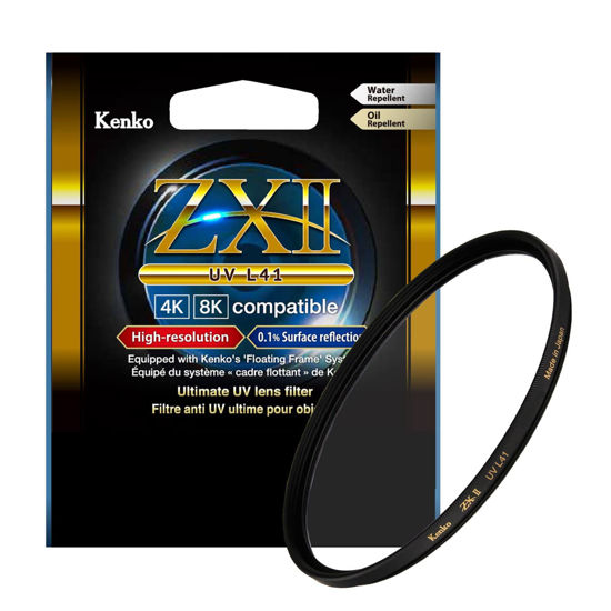 Picture of Kenko Lens Protection Filter ZXII UVL41 φ62mm, for protection, 0.1% Surface reflections, Floating Frame System, Made in Japan