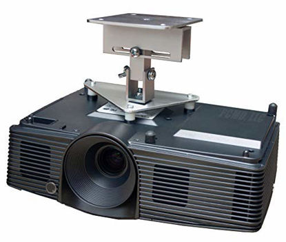Picture of PCMD, LLC. Projector Ceiling Mount Compatible with BenQ Prime Cinema HT5550 Home CinePrime W5700 W5700S with Lateral Shift Coupling (5-Inch Extension)