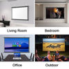 Picture of GSKDZG HD Projector Screen Manual Pull Down Projection Screen 30" 40" 50" 60" 72" Portable Home Theater Movie Screen for Indoor Outdoor, 4:3 16:9 Format(60 Inch (16:9))