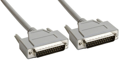 Picture of Amphenol CS-DSPMDB25MM-010 25-Pin DB25 Premium D-Sub Cable, Shielded, Male/Male, 10', Gray