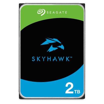 Picture of SEAGATE Skyhawk 2 TB Surveillance(SV) Internal Hard Drive HDD - 3.5 Inch SATA 6 Gb/s 256 MB Cache for DVR NVR Security Camera System CCTV (ST2000VX015)