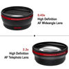 Picture of 58mm Accessory Bundle for Canon EOS Rebel T7, T6, T5, T3, T100, 4000D, 2000D, 1500D + Wide Angle and Telephoto Lens + Battery + 64GB Memory Card + Battery Charger + Filters + More (22pc Bundle)