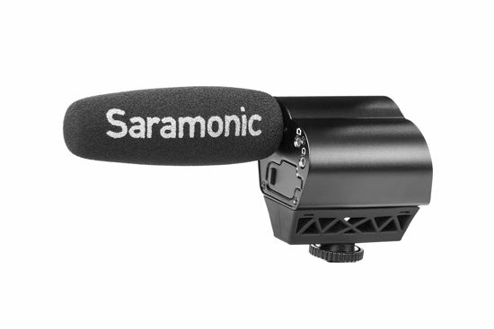 Picture of Saramonic VMIC Recorder Super-Cardioid Video Microphone with Built-in Audio Recorder for DSLR Cameras
