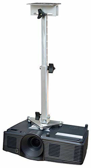 Picture of PCMD, LLC. Projector Ceiling Mount Compatible with Optoma HD28e HD28HDR HD29HLV HD146X W412 X412 with Lateral Shift Coupling (Telescoping 13-20-Inch Extension)