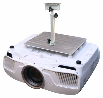 Picture of PCMD, LLC. Projector Ceiling Mount Compatible with Epson Home Cinema 4000 4010 Pro Cinema 4050 with Lateral Shift Coupling (Telescoping 13-20-Inch Extension)