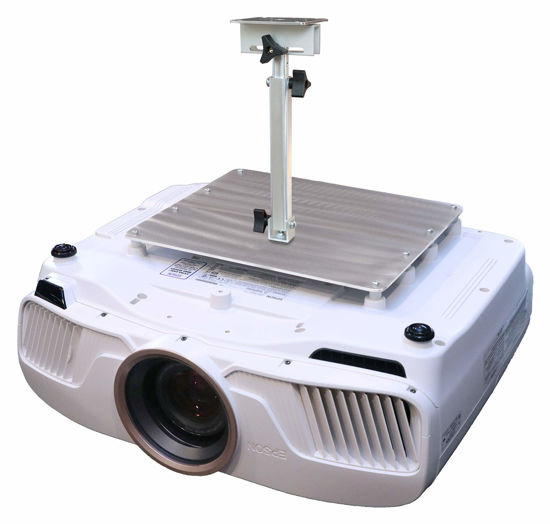 Picture of PCMD, LLC. Projector Ceiling Mount Compatible with Epson Home Cinema 4000 4010 Pro Cinema 4050 with Lateral Shift Coupling (Telescoping 13-20-Inch Extension)