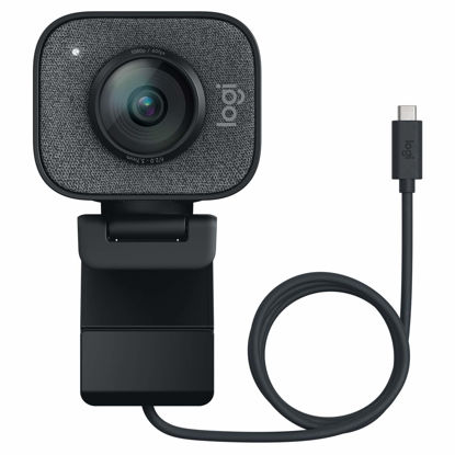 Picture of Logitech StreamCam 1080P HD 60fps Streaming Webcam Full HD Camera with USB-C & Integrated Microphone for Live Streaming and Content Creation - Graphite - 960-001280 (Renewed)