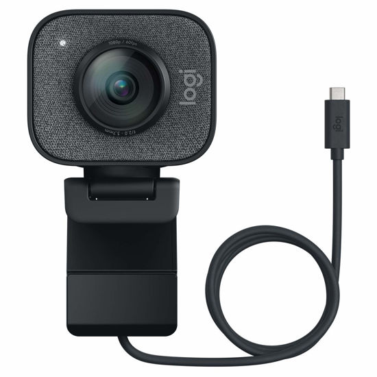 Picture of Logitech StreamCam 1080P HD 60fps Streaming Webcam Full HD Camera with USB-C & Integrated Microphone for Live Streaming and Content Creation - Graphite - 960-001280 (Renewed)