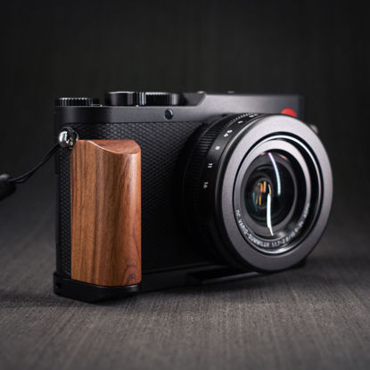 Picture of Wood Wooden Hand Grip + Aluminum Alloy Baseplate QR L Handle for D-LUX8 LUX8 Type 3952A Camera (Desert Iron)