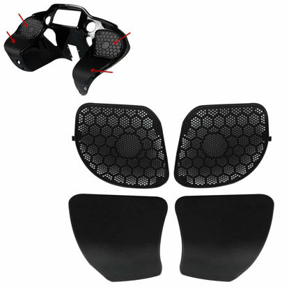 Picture of TCMT Upper Fairing Glove Box Doors Speaker Grilles Fit For Harley Road Glide FLTRX 2015-2022 CVO Road Glide 2018-2022 Road Glide Limited 2020-2022 Road Glide Special 2015-2023 Road Glide ST 2022-2023