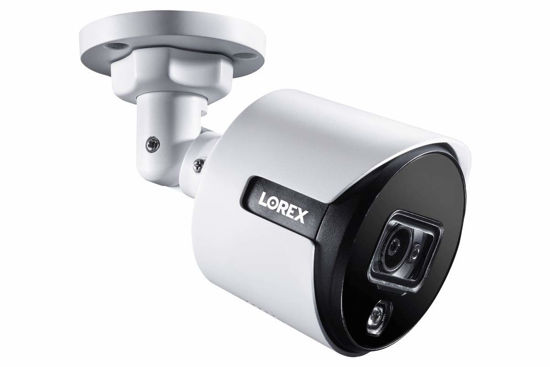 Picture of Lorex Indoor/Outdoor 4K Analog Security Camera, Add-On Bullet Camera for Wired Surveillance System, Active Deterrence and Color Night Vision, 1 Bullet Camera