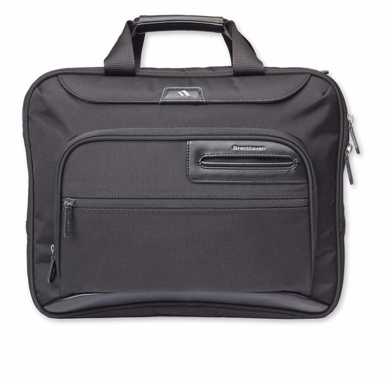 Picture of Brenthaven Elliot Deluxe Brief Shoulder Case Bag Fits 15 inch Laptops, MacBooks, Chromebooks and Tablet - Durable, Versatile, Convenient and Secure for Professionals, Business or Office Use - Black
