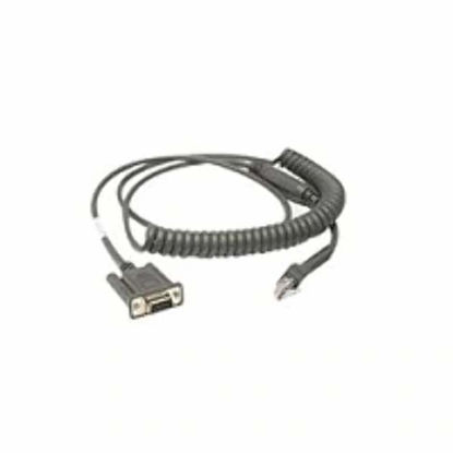 Picture of ZEBRA CBA-R46-C09ZBR 2.8m RS232 DB9 Black Serial Cable