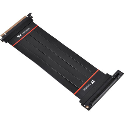 Picture of Thermaltake PCI-E 4.0 Riser Cable Express Extender 16X - 200mm with 90 Degree Adapter