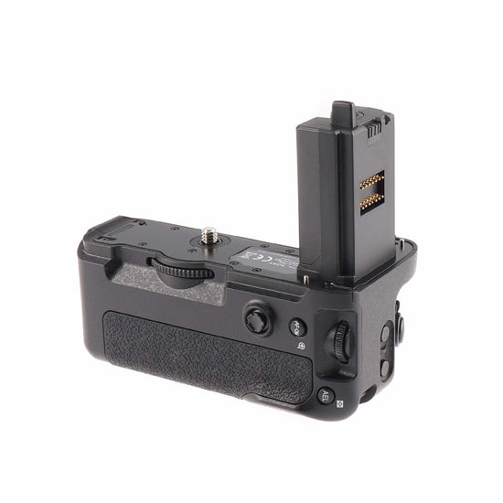 Picture of Hersmay Vertical Power Battery Grip for Sony A7IV A9II A7RIV A7M4 A7RM4 A7R4 DSLR Camera, Replace for Sony VG-C4EM Battery Holder for 2X NP-FZ100 Battery