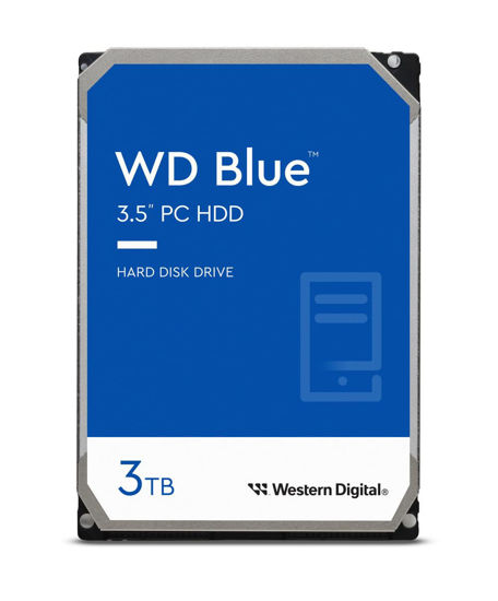 Picture of Western Digital 3TB WD Blue PC Internal Hard Drive HDD - 5400 RPM Class, SATA 6 Gb/s, 256 MB Cache, 3.5" - WD30EZAZ