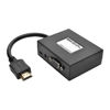 Picture of Tripp Lite 2-Port HDMI to VGA Splitter (M/2F), Audio/Video Adapter, HDMI to HD15, 1080p (P131-06N-2VA-U)