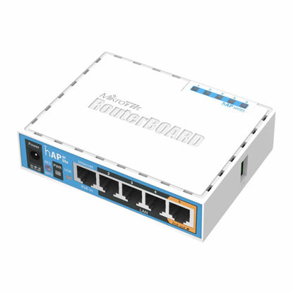 Picture of Mikrotik hAP ac lite US Version Dual Band Access Point 802.11ac 5-Port PoE USB OSL4