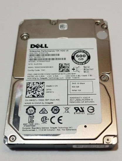 Picture of Seagate 600GB HDD 15K RPM 2.5" 12Gb/s SAS Hard Disk Drive Model: ST600MP0005 DP/N: 4HGTJ