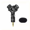 Picture of Stereo Camera Microphone CVM-VS10 Super-Cardioid Condenser Video Microphone, Mini Shotgun Micro for Canon Nikon Sony DSLR Cameras Camcorder, Full Metal Mics for GoPro Smartphone(3.5mm TRS Jack)