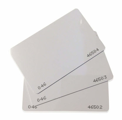 Picture of 26 Bit Proximity CR80 Cards Weigand Prox Blank Printable Swipe Cards Compatable with ISOProx 1386 1326 H10301 Format Readers. Works with The vast Majority of Access Control Systems (100)