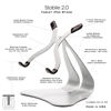Picture of Thought Out Stabile 2.0 Steel Stand Silver - Made in USA - Compatible with Apple iPad