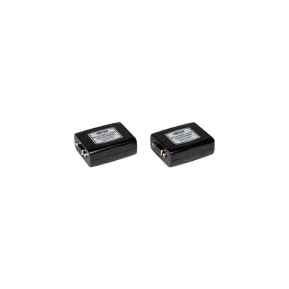 Picture of Tripp Lite Serial over Cat5 / Cat6 RS232 Extender, Transmitter and Receiver (B165-101),Black