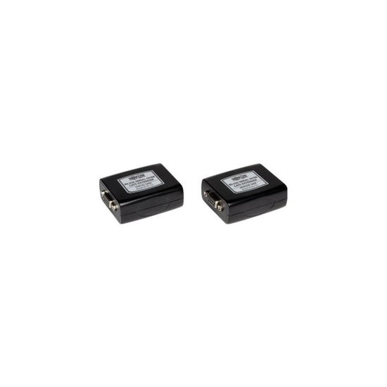 Picture of Tripp Lite Serial over Cat5 / Cat6 RS232 Extender, Transmitter and Receiver (B165-101),Black