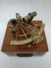 Picture of Malla Inc. Nautical 8" Maritime Antiquated Brass Sextant | Marine Captain Sextant with Wooden Box | Nautical Gift
