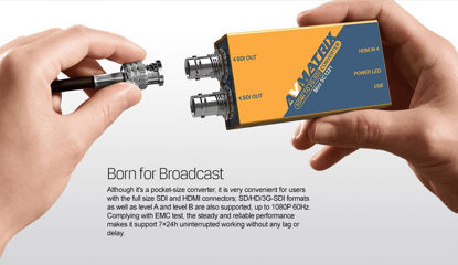 Picture of AVMatrix Mini SC1112 3G-SDI to HDMI Pocket-Size Broadcast Converter