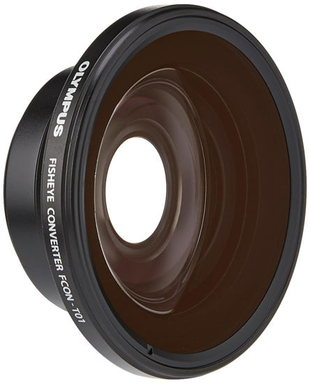 Picture of OM SYSTEM OLYMPUS Fisheye Tough Lens Pack (lens and adapter) for TG-1 and TG-2 Cameras (Black with Red Adapter) - International Version (No Warranty)
