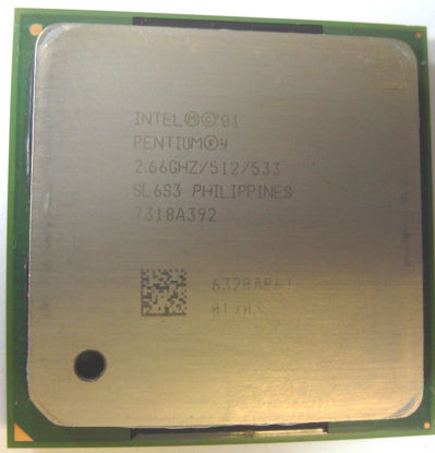 Picture of Intel P4 2.66GHz, 533MHz, 512K Socket-478 (RK80532PE067512)