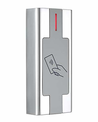 Picture of LONGWO 125KHZ RFID Card Reader Wiegand 26 Bits Output for Access Control System Heavy-Duty Metal Case Anti Vandal Waterproof IP67 DC12/24V Power Input