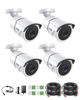 Picture of ZOSI 4 Pack 2.0MP 1080P HD-TVI Security Cameras with Audio, 100ft Night Vision, Outdoor Indoor Weatherproof Home Surveillance CCTV Bullet Camera for 1080P/5MP/4K HD-TVI Analog DVR System