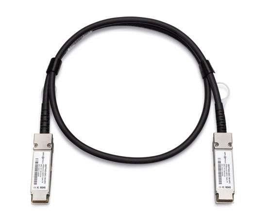 Picture of HPC Optics Compatible with Meraki MA-CBL-40G-1M QSFP+ to QSFP+ Twinax Stacking Cable | 40G DAC 1m Passive MA-CBL-40G-1M-HPC