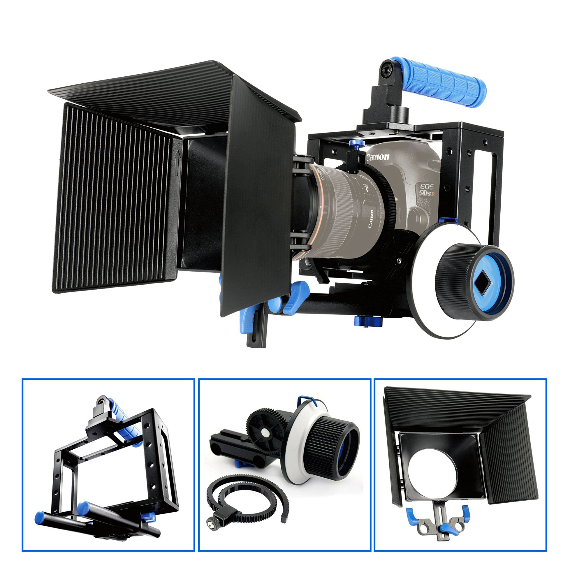 GetUSCart- SunSmart Pro 5D Mark II Rig Cage with Top Handle+15mm ...