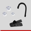 Picture of Sheepdog Covert Police Listen Only Earpiece, 22-Inch Black Cable, 3.5mm Connector, Ultra-Thin Wire, Removable Retainer Ear Hook and 3-Pack Clear Situational Awareness Eartips