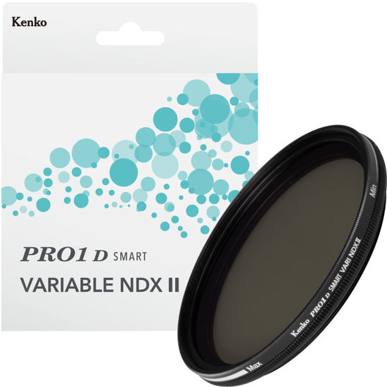 Picture of Kenko 014462 PRO1D Smart Variable ND Filter, NDX II, 2.6 inches (67 mm), ND3-32, X-Shaped Unevenness, ND3 - 450 Stepless Adjustment, Water and Oil Repellent Coating, Made in Japan