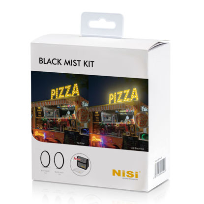 Picture of NiSi 40.5mm Circular Black Mist Kit | 1/4 and 1/8 Strength Filters, Cleaning Cloth, Carrying Case | Diffusion Lens Filter for Soft, Dream-Like Cinematic Effects | Photography and Videography